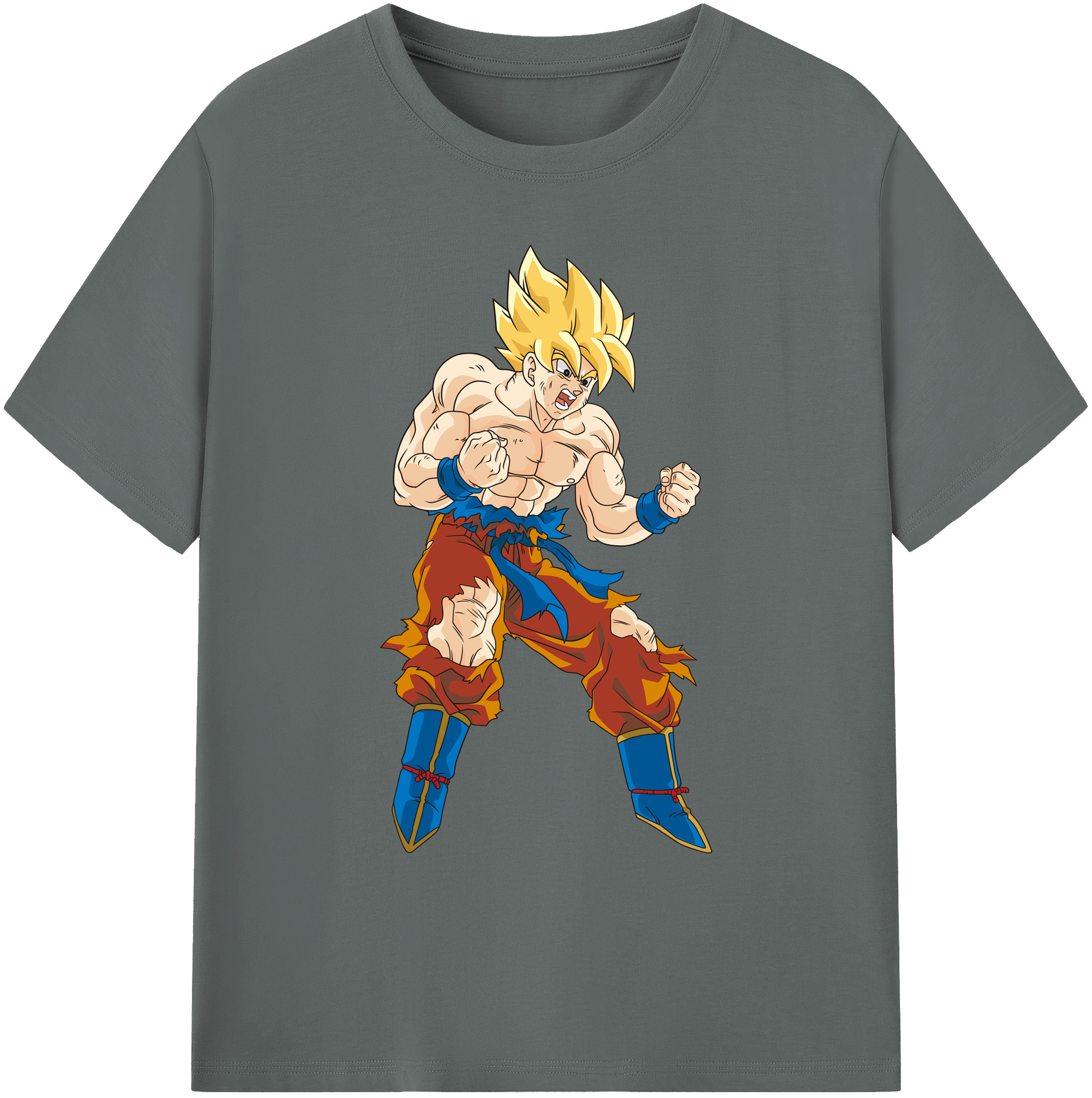 （画像用） ドラゴンボール 孫悟空（そん ごくう）Son Goku カカロット DRAGON BALL Kakarotto 綿100％ メンズ半袖Tシャツ｜肌触りやわらか＆通気性
